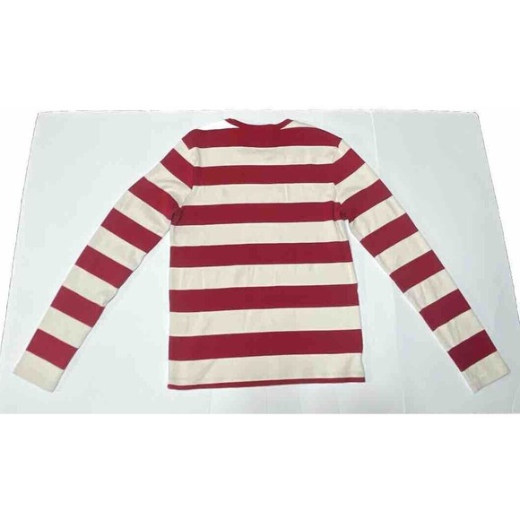 Ralph Lauren Sport Youth XL Cream Red Striped Pullover Shirt Top Size - Picture 3 of 7